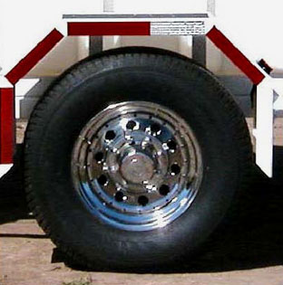 Optional chrome 16-in. wheels for Harben E180 trailer jetters