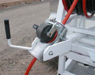 Standard duty level wind with counter for jetting applications